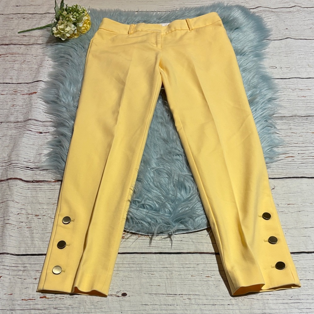 Talbots Yellow Hampshire Ankle Pants sz 2